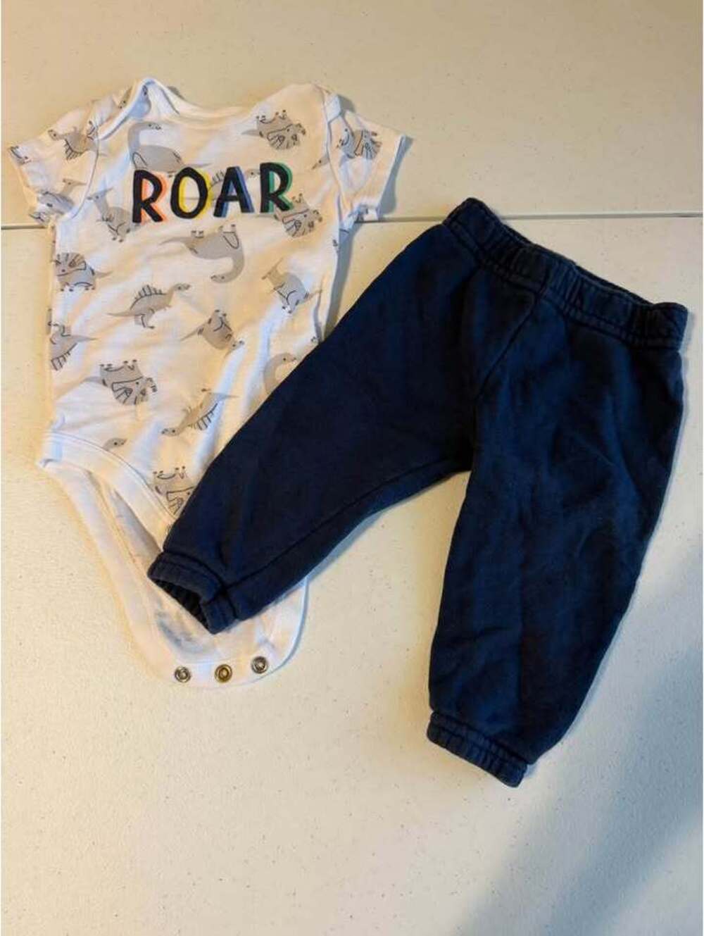 Jumping Beans 9M Dinosaur Bodysuit and Pants Set